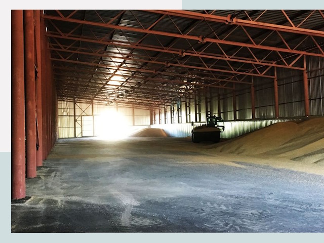 Строительство зернохранилищ в Дзержинске