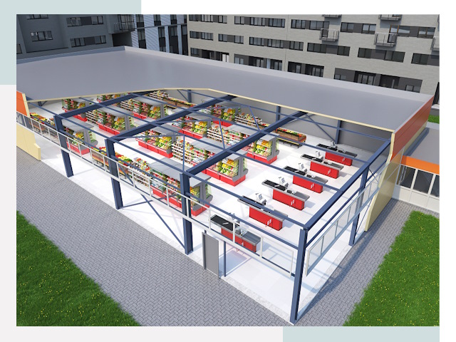 Строительство магазинов в Дзержинск от 610 руб. за м²