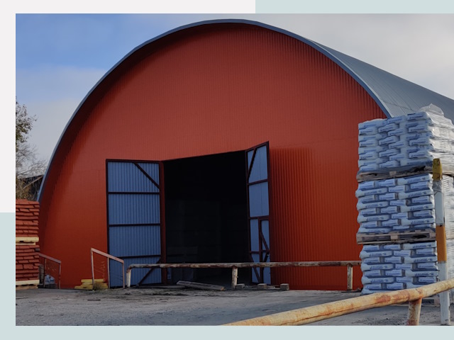 Полукруглые ангары по цене от 610 руб. в Дзержинск