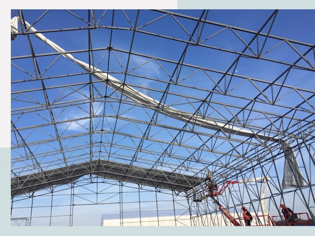 Шатровые ангары от 610 руб. в Дзержинске и Нижегородской области