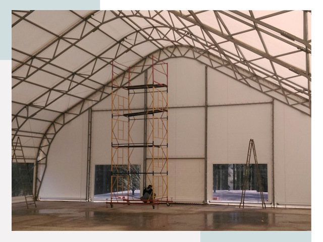 Шатровые ангары в Дзержинске