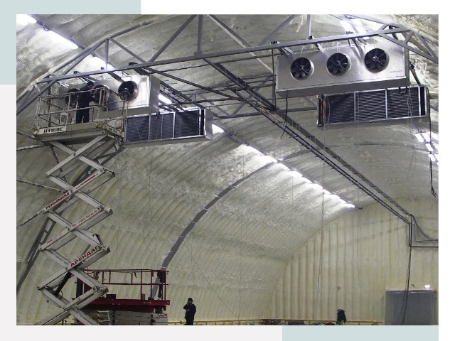 Оснащение ангаров в Дзержинске