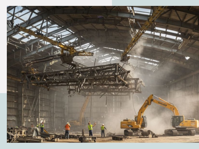 Демонтаж ангаров в Дзержинске от 610 руб. за м²