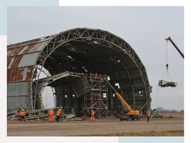 Демонтаж ангаров в Дзержинске